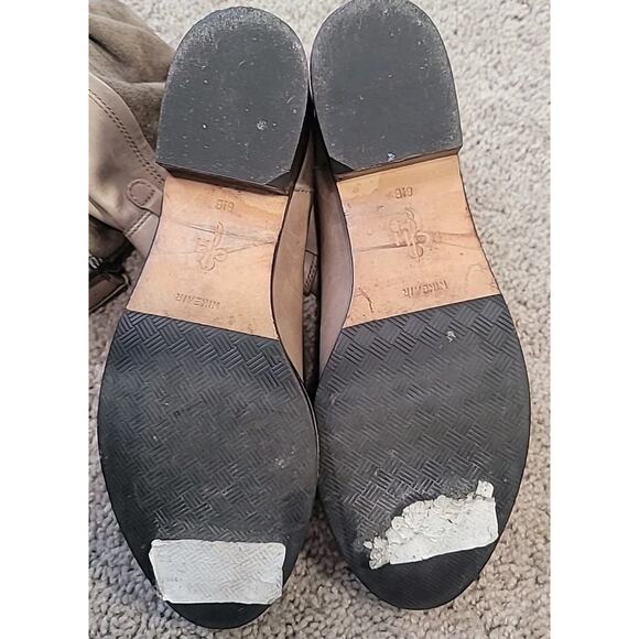 Carolina Herrera x Nike Air Riding Boots 8.5 Beige Leather Knee High RARE - Picture 10 of 10